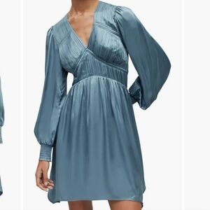 ALLSAINTS Esta Long Sleeve Asymmetric Hem Dress Size 10